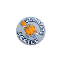 Utah State Aggies Jumping Basketball Sticker - 2in.